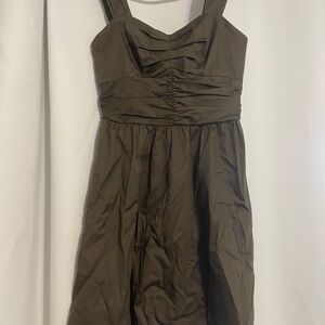 Elegant Olive Green Dress